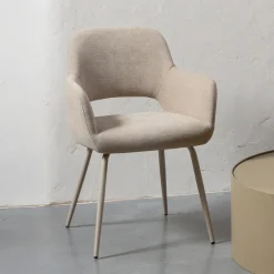 WOOOD Eetkamerstoel Jenny Geweven* Eetkamerstoelen Met Armleuning