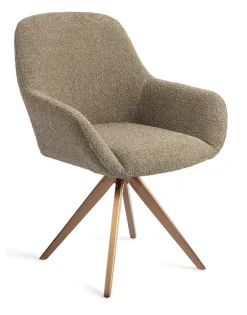 Jesper Home Eetkamerstoel Kushi Turn Rose, Draaibaar* Beige Eetkamerstoelen|Draaibare Eetkamerstoelen