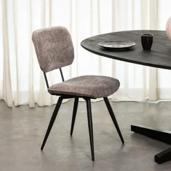 LABEL51 Eetkamerstoel Liva Elite stof* Eetkamerstoelen Zonder Armleuning