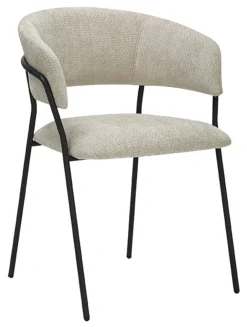 LABEL51 Eetkamerstoel Luuk Elite stof* Eetkamerstoelen Met Armleuning