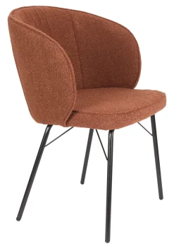 ZILT Eetkamerstoel Lysandra Bouclé* Beige Eetkamerstoelen|Eetkamerstoelen Bouclé / Teddy