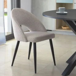 Kave Home Eetkamerstoel Mael* Beige Eetkamerstoelen|Eetkamerstoelen Zonder Armleuning