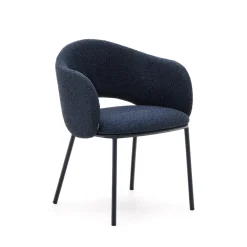 Kave Home Eetkamerstoel Maina Chenille* Chenille Eetkamerstoelen|Eetkamerstoelen Met Armleuning