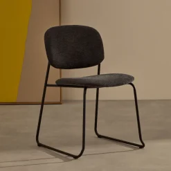 Kave Home Eetkamerstoel Meli Chenille* Chenille Eetkamerstoelen|Beige Eetkamerstoelen