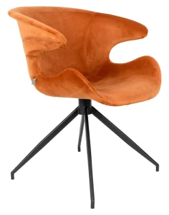 Zuiver Eetkamerstoel Mia Velvet* Eetkamerstoelen Velvet / Fluweel|Eetkamerstoelen Met Armleuning