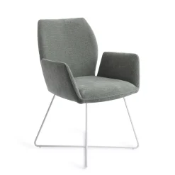 Jesper Home Eetkamerstoel Misaki Cross White* Eetkamerstoelen Met Armleuning
