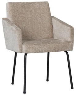 WOOOD Eetkamerstoel Mount Geweven stof* Chenille Eetkamerstoelen|Eetkamerstoelen Met Armleuning