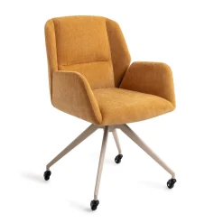 Jesper Home Eetkamerstoel Myoko Glide Beige* Eetkamerstoelen Met Armleuning