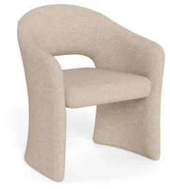 Bendt Eetkamerstoel Nesha Bouclé* Eetkamerstoelen Met Armleuning|Eetkamerstoelen Bouclé / Teddy