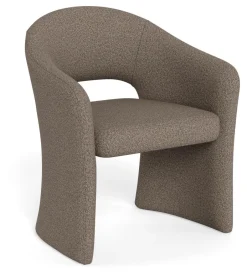 Bendt Eetkamerstoel Nesha Bouclé* Eetkamerstoelen Met Armleuning|Eetkamerstoelen Bouclé / Teddy