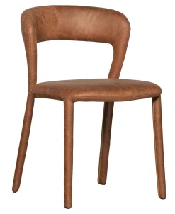 WOOOD Eetkamerstoel Noble Lederlook* Eetkamerstoelen Met Leer Of Kunstleer|Beige Eetkamerstoelen
