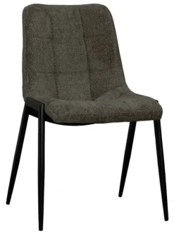 LABEL51 Eetkamerstoel Noor Elite stof* Eetkamerstoelen Zonder Armleuning