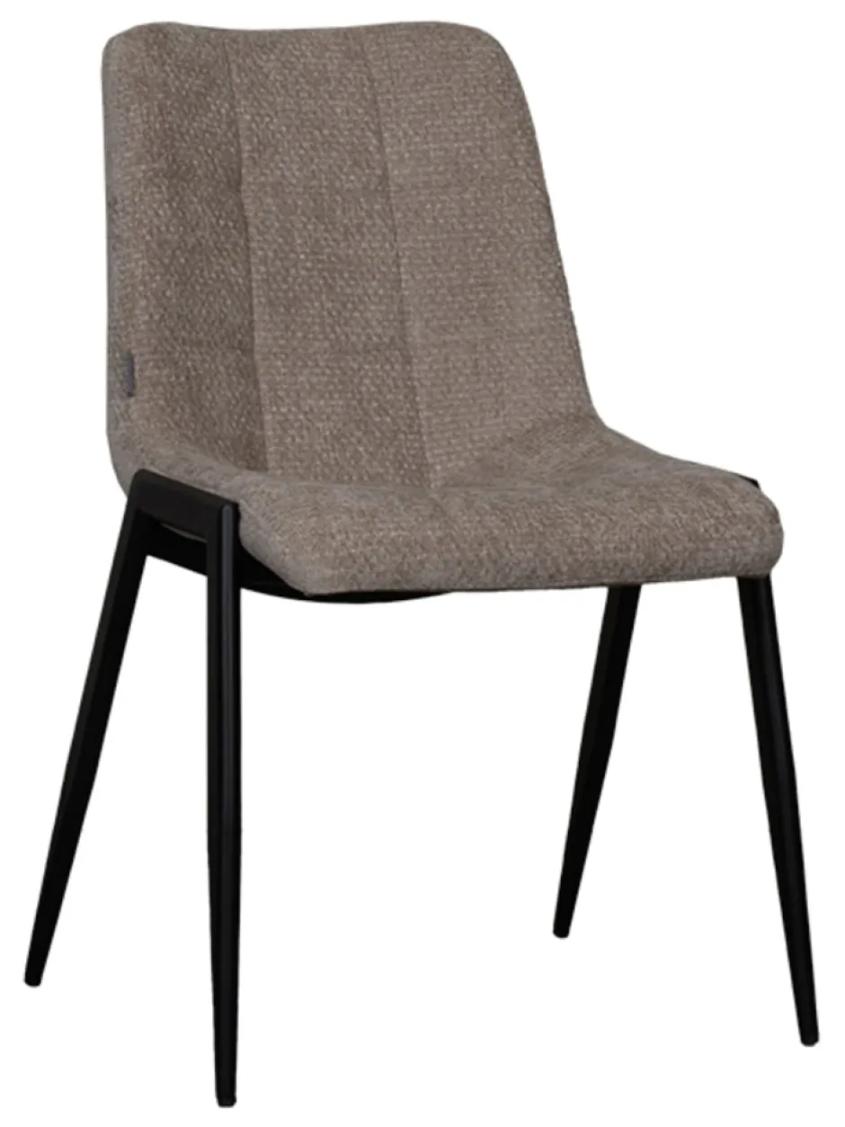 LABEL51 Eetkamerstoel Noor Elite stof* Eetkamerstoelen Zonder Armleuning