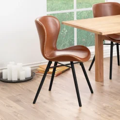 Bendt Eetkamerstoel Olle PU, kleur* Eetkamerstoelen Met Leer Of Kunstleer|Eetkamerstoelen Zonder Armleuning