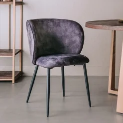 Tower Living Eetkamerstoel Perano Velvet* Eetkamerstoelen Zonder Armleuning
