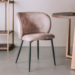 Tower Living Eetkamerstoel Perano Velvet* Eetkamerstoelen Zonder Armleuning