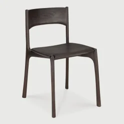 Ethnicraft Eetkamerstoel PI Gevernist Teakhout, kleur* Eetkamerstoelen Zonder Armleuning