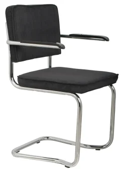 Zuiver Eetkamerstoel Ridge Met armleuning, Kink, Ribstof* Eetkamerstoelen Met Armleuning