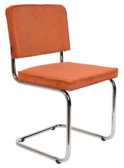 Zuiver Eetkamerstoel Ridge Ribstof* Eetkamerstoelen Zonder Armleuning
