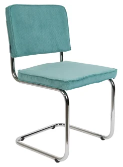 Zuiver Eetkamerstoel Ridge Ribstof* Eetkamerstoelen Zonder Armleuning