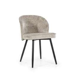 Eleonora Eetkamerstoel Riley Chenille* Chenille Eetkamerstoelen|Eetkamerstoelen Zonder Armleuning