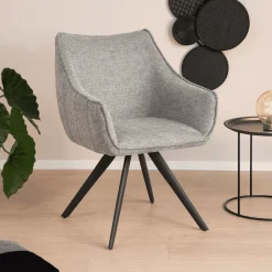 Tower Living Eetkamerstoel Riviera* Draaibare Eetkamerstoelen|Eetkamerstoelen Met Armleuning