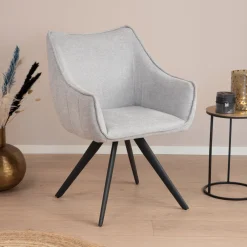 Tower Living Eetkamerstoel Riviera* Draaibare Eetkamerstoelen|Eetkamerstoelen Met Armleuning