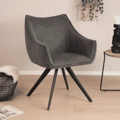 Tower Living Eetkamerstoel Riviera* Draaibare Eetkamerstoelen|Eetkamerstoelen Met Armleuning