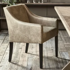 Rivièra Maison Eetkamerstoel Savile Row Pellini* Eetkamerstoelen Met Leer Of Kunstleer|Eetkamerstoelen Met Armleuning