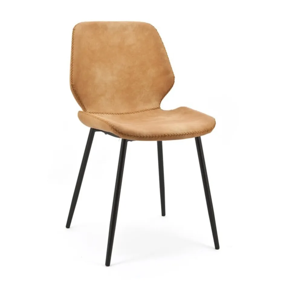 By-Boo Eetkamerstoel Seashell* Eetkamerstoelen Met Leer Of Kunstleer|Eetkamerstoelen Zonder Armleuning