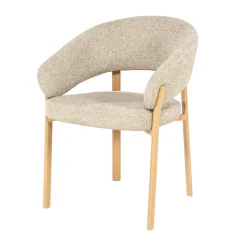 By-Boo Eetkamerstoel Sedia Geweven stof, Met armleuning* Eetkamerstoelen Met Armleuning