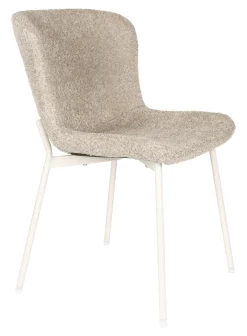 ZILT Eetkamerstoel Sharyl Chenille, kleur* Chenille Eetkamerstoelen|Beige Eetkamerstoelen