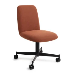 Jesper Home Eetkamerstoel Taiwa Caster Black* Chenille Eetkamerstoelen|Beige Eetkamerstoelen