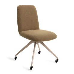 Jesper Home Eetkamerstoel Taiwa Glide Beige* Eetkamerstoelen Zonder Armleuning|Eetkamerstoelen Met Armleuning