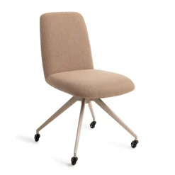 Jesper Home Eetkamerstoel Taiwa Glide Beige* Eetkamerstoelen Zonder Armleuning|Eetkamerstoelen Met Armleuning