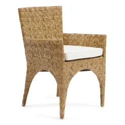Rivièra Maison Eetkamerstoel The Hamptons Rattan Peel* Eetkamerstoelen Met Armleuning