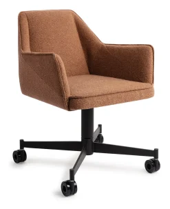 Jesper Home Eetkamerstoel Tome Caster Black* Eetkamerstoelen Met Armleuning