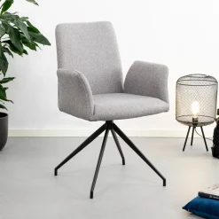 Sohome Eetkamerstoel Ulf, Draaibaar, kleur* Draaibare Eetkamerstoelen|Eetkamerstoelen Met Armleuning