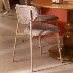 WOOOD Eetkamerstoel Valor Geweven stof* Eetkamerstoelen Zonder Armleuning