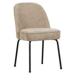 WOOOD Eetkamerstoel Vogue Chenille, kleur* Chenille Eetkamerstoelen|Beige Eetkamerstoelen