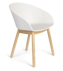 Zuiver Eetkamerstoel Void Eiken en gerecycled PP* Eetkamerstoelen Met Armleuning