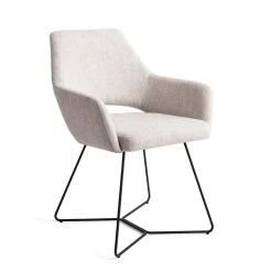 Jesper Home Eetkamerstoel Yanai Beehive Black* Eetkamerstoelen Met Armleuning