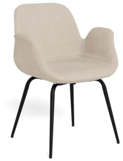Bendt Eetkamerstoel Yonathan Structuurstof, kleur* Beige Eetkamerstoelen|Eetkamerstoelen Met Armleuning