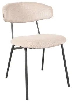 LABEL51 Eetkamerstoel Zack Rib* Eetkamerstoelen Zonder Armleuning