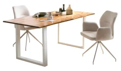 Artistiq Living Eettafel Anissa Acaciahout en metaal, kleur* Rechte Eettafel