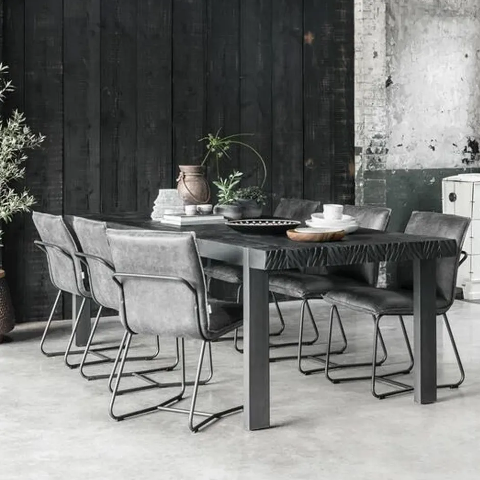 DTP Home Eettafel Beam Teakhout, kleur* Rechte Eettafel