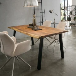 Artistiq Living Eettafel Karri Acaciahout* Rechte Eettafel