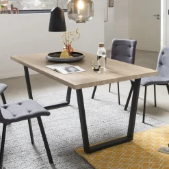 Artistiq Living Eettafel Lorna Eikenlook, 160 x 90cm* Rechte Eettafel