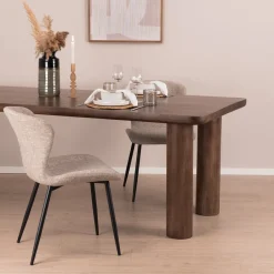 Sohome Eettafel Merle Mangohout, 240 x 100cm* Rechte Eettafel