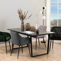 Bendt Eettafel Per Marmerlook, 160 x 90cm, kleur* Marmeren Eettafel|Rechte Eettafel